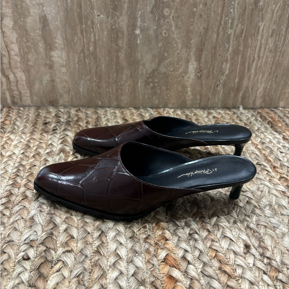 Brand new Phillip Lim burgundy slip on mules